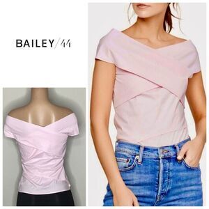 New. Bailey 44 pink Off-the-Shoulder Top. Size small.